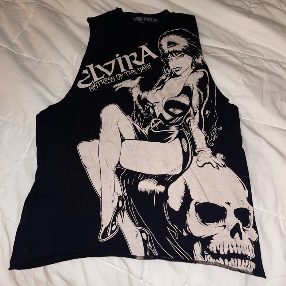 Elvira Mistress of the Dark Graphic Tank Top Size XS